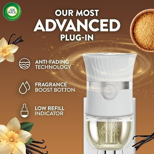 Air Wick Plug In Scented Oil Refill, Infused with Essential Oils, Plug In Air Fresheners for Home, Brown Sugar & Vanilla, 6 ct thumbnail 8