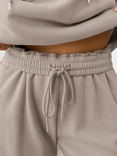 Trendy Queen Womens 2 Piece Outfits Lounge Fall Fashion Sets Oversized Sweatshirts Wide Leg Pants Sweatsuits Winter Clothes thumbnail 5