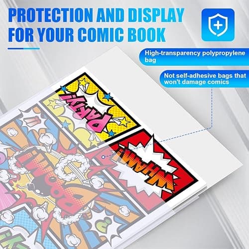 200 PCS Current Size Comic Book Boards, 6.75" x 10.5" Acid-Free Comic Book Backing Boards, Thick and Durable Books Board for Comic Book Storage and Preservation thumbnail 3