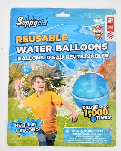 SOPPYCID Reusable Water Bomb balloons, Summer Toy Water Toy for Boys and Girls, Pool Beach Toys for Kids ages 3-12, Outdoor Activities Water Games Toys Self Sealing Water Splash Ball for Fun(16Pack) - 16Pack thumbnail 8