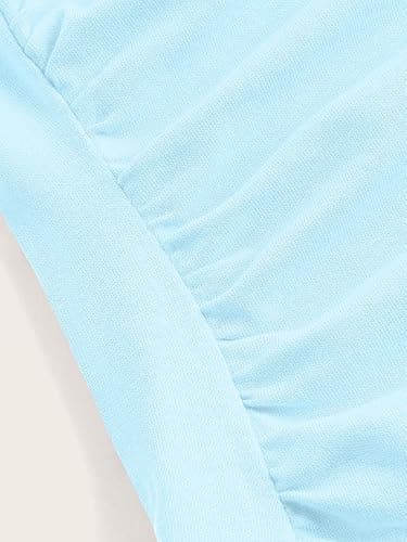 SOLY HUX Women's Ruched Halter Y2K Crop Tops Tie Back Sleeveless Slim Fit Cami Tops thumbnail 5