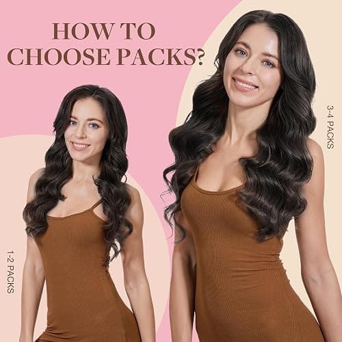 GOO GOO Tape in Hair Extensions Human Hair, 1 Jet black, 18inch 50g 20pcs, Skin Weft Seamless Invisible, Silky Straight with Thick Ends, Remy Human Hair thumbnail 5