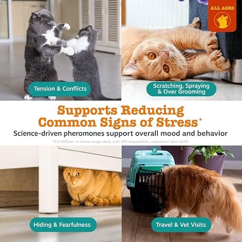 Zesty Paws 30 Day Cat Pheromones Calming Diffuser Plug-in Starter Kit - Cat Calming Diffuser for Cats with Stress, Urine Spraying, Scratching, Excessive Grooming & Aggression - Trial thumbnail 2