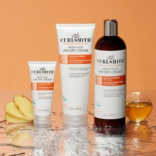 CURLSMITH Weightless Air Cream - Air Dry Curl Cream, Hydrating and Detangling, Best Leave-In for Dry Curly Hair, For All Curl Types, Vegan & Cruelty Free thumbnail 8