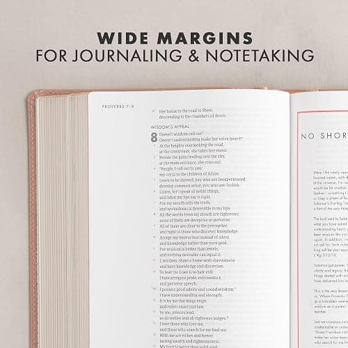 CSB She Reads Truth Bible, Rose Gold LeatherTouch, Black Letter, Full-Color Design, Wide Margins, Journaling Space, Devotionals, Reading Plans, Single-Column, Easy-to-Read Bible Serif Type thumbnail 7