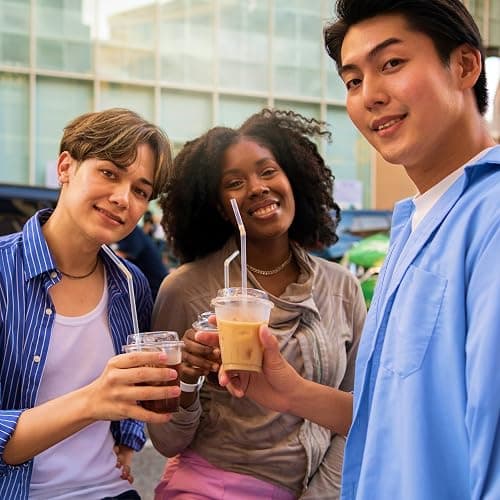 The Inspire Food Company Popping Boba Pearls for Bubble Tea - 450gm | Passionfruit | Bursting Pearls Bubble | Real Fruit Juice For Dessert,Smoothie | 100% Vegan & Glutenfree, No Artificial Colors - Passion Fruit - 450 g (Pack of 1) thumbnail 6