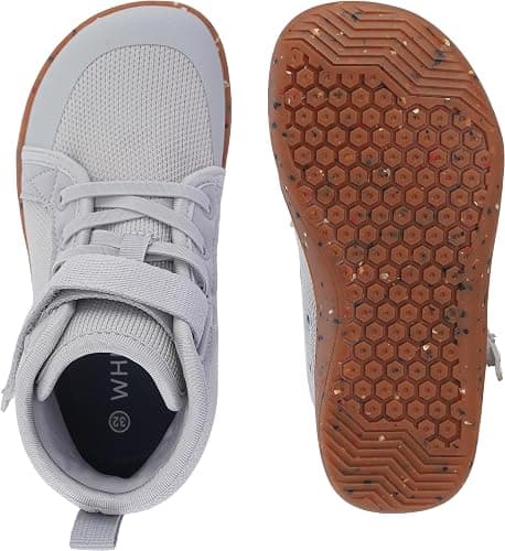 WHITIN Kids/Toddler Wide Shoes | Girls/Boys High Top Natural Growth W8K21 | School Day Essential, Natural Movement Design, Machine Washable, Boys & Girls Wear Daily Activities, Breathable Fashion Upper thumbnail 5