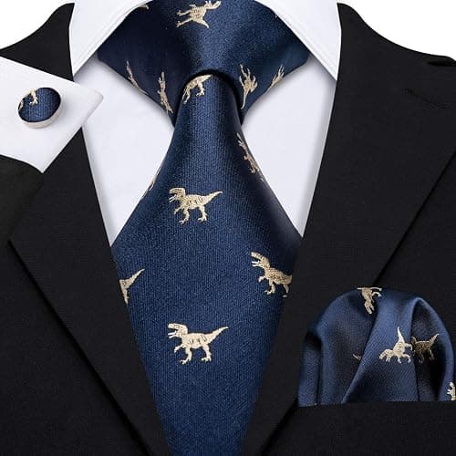Barry.Wang Mens Tie Set Paisley Silk Necktie with Pocket Square Cufflinks | Woven Jacquard Classic Neckties,for Formal,Wedding,Party,Business,Prom thumbnail 2