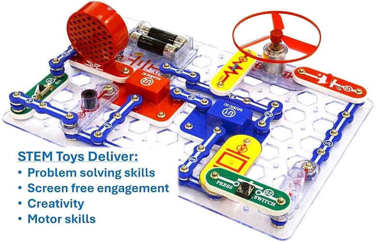 Snap Circuits Jr. SC-100 Electronics Exploration Kit, Over 100 Projects, Full Color Project Manual, 28 Parts, STEM Educational Toy for Kids 8 + thumbnail 6