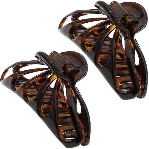Camila Paris NV109 2PK French Hair Clip for Women Thick Hair for Long Curly Wavy Hair, Girls Hair Claw Clips Fashion Styling Hair Accessories for Women, Strong Hold Grip, Made in France - Image 1