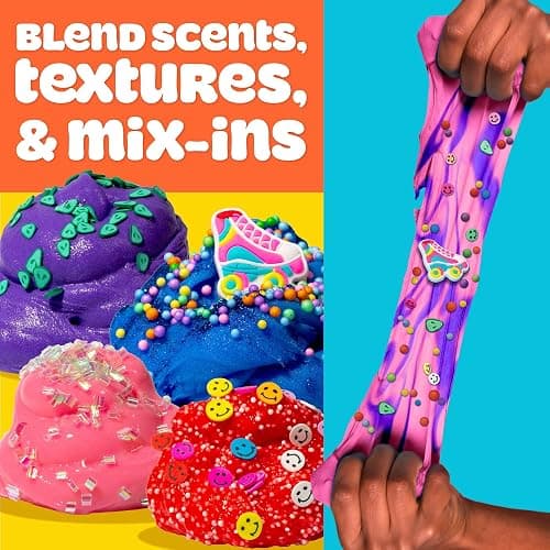 Play-Doh Retro Mix & Play Scented Slime for Kids, 6-Pack Variety, Cloud, Butter, Foam, Super Stretch, (Blue Raspberry, Grape, Watermelon, Orange, Strawberry, Cherry) Popular Toys, Gifts & Party Favors thumbnail 5