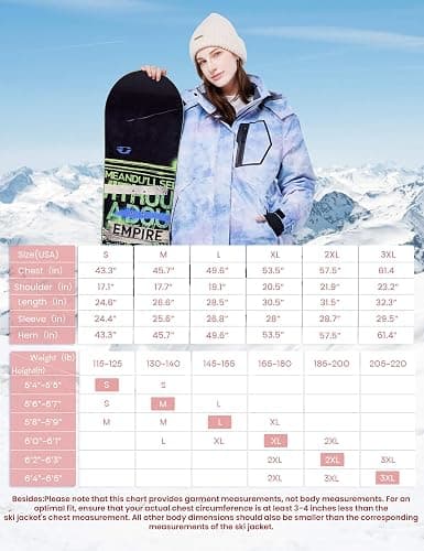 WULFUL Women's Waterproof Ski Jacket Warm Winter Coats Windproof Winter Jackets for Women Fleece Lined Windbreaker with Hood thumbnail 7