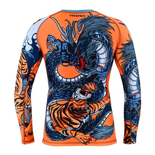 ROAR-INT MMA Rash Guard & BJJ Shorts Set Kids Fight Training Grappling Wear Jiu Jitsu Gi Trunks Outfit Set thumbnail 4