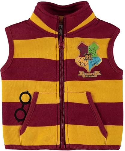Harry Potter Baby Boys Clothing 3-Piece Set with Baby Bodysuit, Pants, and Fleece Vest - Baby Boy Clothes thumbnail 2