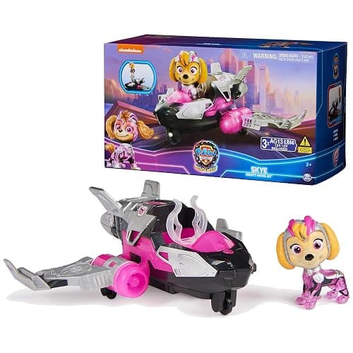 Paw Patrol: The Mighty Movie, Airplane Toy with Skye Mighty Pups Action Figure, Lights and Sounds, Kids Toys for Boys & Girls 3+ - Image 1