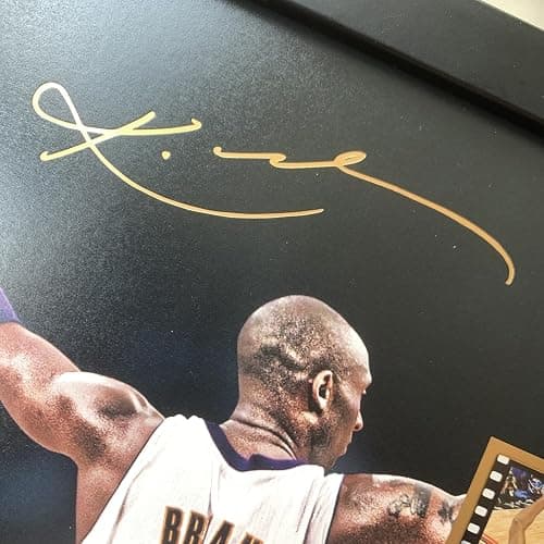 sufenvera Signed Kobe Bryant Film Photo Collage,Kobe Memorabilia Framed Poster Gifts for Basketball Fans on Birthday/Christmas/Father's Day 10x8 Inches thumbnail 5