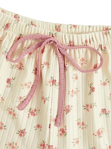 SweatyRocks Women's Summer Cute Printed Cami Top and Shorts Pajamas Sets | Sleeveless, Cow Strawberry Pajama Sets, Two Piece Sleepwear, Homewear, Loungewear, Kawaii Pajamas thumbnail 4