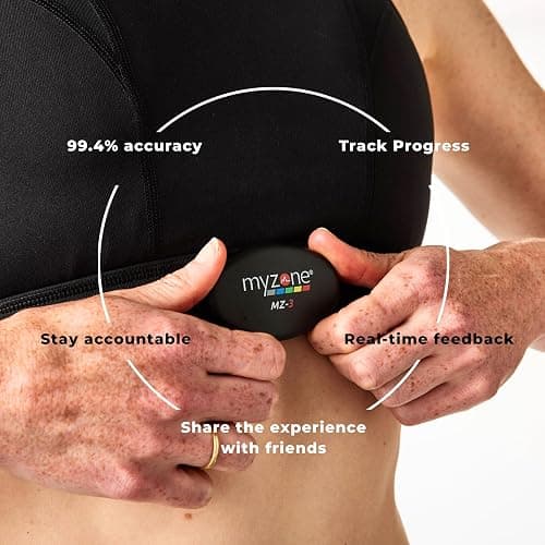 MYZONE MZ-3 Physical Activity Chest Strap Heart Rate Monitor - Fitness & Activity Tracker thumbnail 4