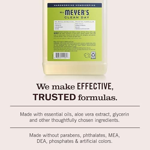 Mrs. Meyer's Clean Day, Liquid Dish Soap Refill, Lemon Verbena, 48 Fl Oz thumbnail 5