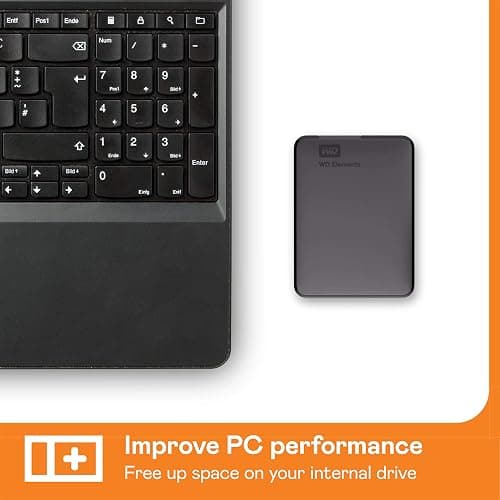 WD 2TB Elements Portable External Hard Drive for Windows, USB 3.2 Gen 1/USB 3.0 for PC & Mac, Plug and Play Ready - WDBU6Y0020BBK-WESN thumbnail 8