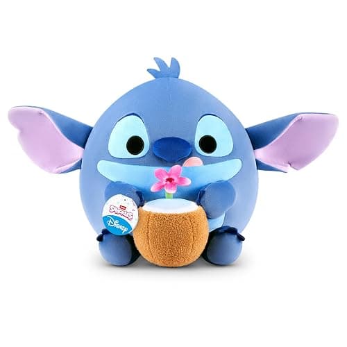 Snackles Disney 14-inch Plush (Stitch) by ZURU, Plush with Snack Accessory - Image 1