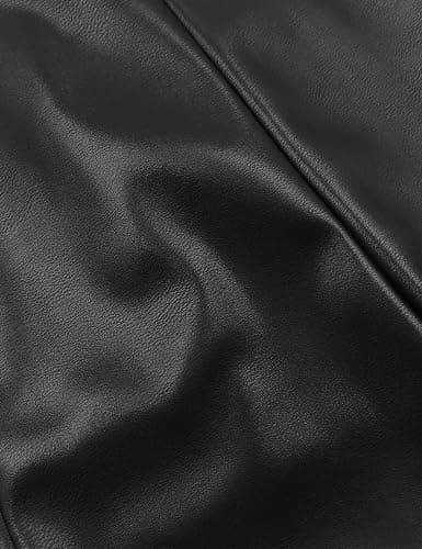 Hilltichu Women's Faux Leather Shorts High Waist Stretch Skinny Mini Shorts Sexy Hot Pants thumbnail 5