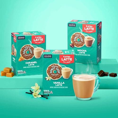 The Original Donut Shop Mocha One-Step Latte, Single Serve Coffee K-Cup Pod, Flavored Coffee, 20 Count thumbnail 11