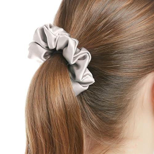 silk scrunchies - bright coffee thumbnail 4