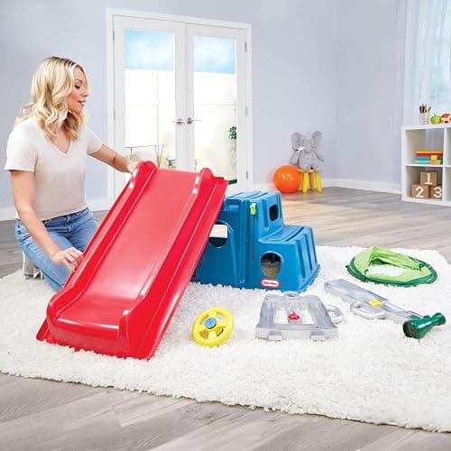 Little Tikes Easy Store Slide & Explore, Indoor Outdoor Climber Playset for Toddlers Kids Ages 1-3 Years thumbnail 5