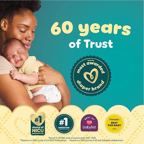Pampers Swaddlers Diapers, Size 7 (26-50 lbs), 88 Count, Absorbent, Keeps Baby Dry and Comfortable, Skin Safe Disposable Baby Diaper (Packaging May Vary) thumbnail 9