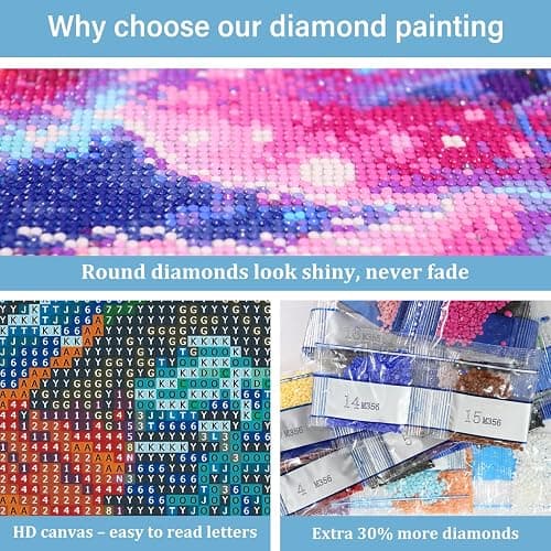 hkejoi Skull Diamond Art Kits for Adults,Skeleton Diamond Painting Kits,Skeleton Gem Art Kits Everlasting Love for Home Wall Decor 12x16 inch thumbnail 6