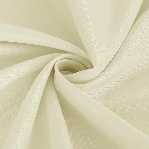 Fitable 6 Pack Ivory Round Table Clothes - 70 Inches in Diameter - Stain Resistant and Washable Tablecloths, Polyester Fabric Table Covers for Wedding, Party, Banquet, Gathering thumbnail 9