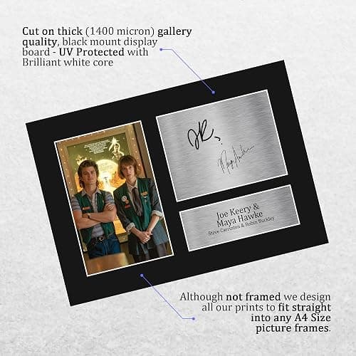 HWC Trading Joe Keery & Maya Hawke Strange Hawkins Thing Gifts Printed Signed Autograph Picture for TV Show Fans - A4 thumbnail 3