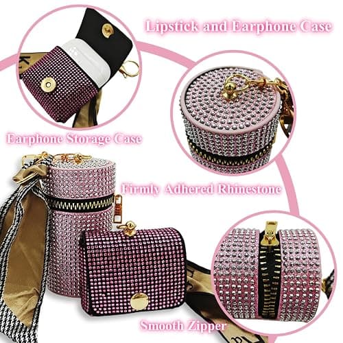 BATUMEYE Keychain Set for Woman Gift with Whistle Bottle Opener Card Holder Wristlet Strap Travel Bottle Holder thumbnail 6