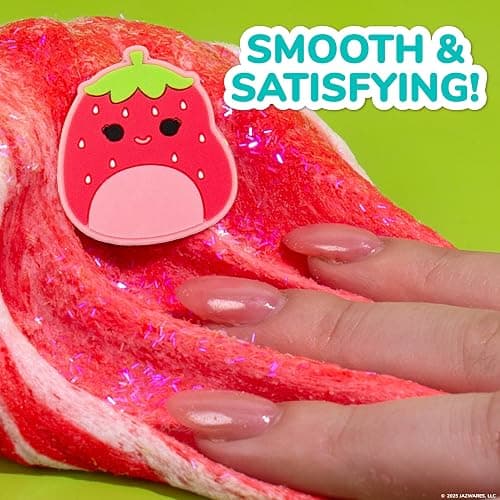 Original Squishmallows Scarlet Premium Cloud Slime - Limited Release, Strawberry Scent, 8 oz. Jar thumbnail 6
