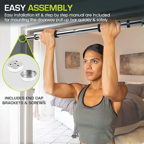 ProsourceFit Pull Up Bar for Multi Use Fitness & Home Gym Exercise thumbnail 5