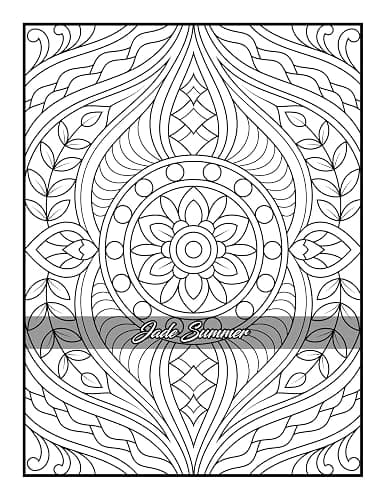 100 Amazing Patterns: An Adult Coloring Book with Fun, Easy, and Relaxing Coloring Pages thumbnail 63