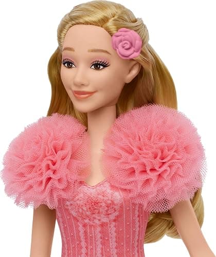 Mattel Wicked Singing Glinda Fashion Doll & Accessories, Posable with Movie-Inspired Look & Removable Outfit, Sings “Popular” thumbnail 4