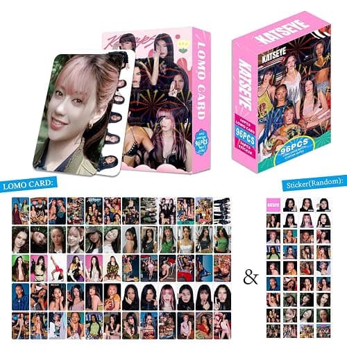 CCHZYSKO Katseye Photo Cards Novel Idol Album Cards Set Mini Photocards Set Fans Girls Fans Novel Idol Album Cards 04-60 cards 32 stickers thumbnail 4