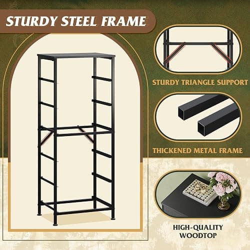 WLIVE Black Tall Dresser for Bedroom, 6 Drawer Dressers & Chests of Drawers, Fabric Dresser for Closet, Living Room, Night Stand with Metal Frame, Storage Tower with Fabric Bins, Wood Top thumbnail 8