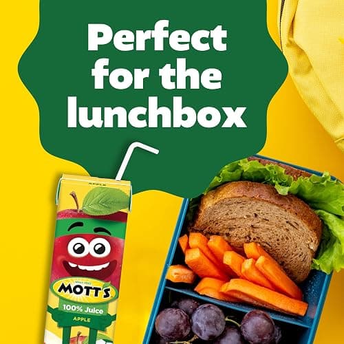 Mott's 100% Original Apple Juice, 6.75 Fl Oz Boxes, 32 Count (4 Packs Of 8), 2 Servings Of Fruit, 100% Fruit Juice, Gluten-free, Caffeine-free, Kosher, Contains No Artificial Colors Or Sweeteners thumbnail 8