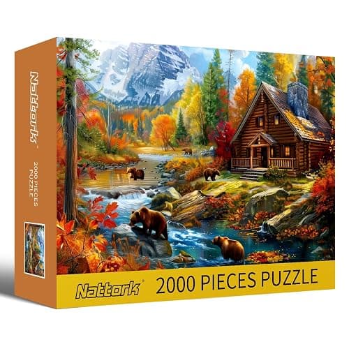 Jigsaw Puzzles 2000 Pieces for Adults Families Bear Village Pieces Fit Together Perfectly thumbnail 5