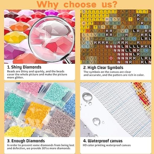 DAZZLEDOTS 6 Pack Diamond Art Kits for Adults, Cocktail Diamond Painting 5D Diamond Art Kits for Beginners Retro Cocktail DIY Full Drill Paint by Diamonds Dot Gem Art for Home Wall Decor 12x16Inch thumbnail 8