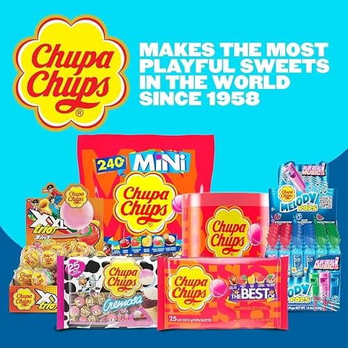 Chupa Chups Melody Pops, Assorted Flavors, Whistle Lollipops, Individually Wrapped Candy, 30 count thumbnail 8