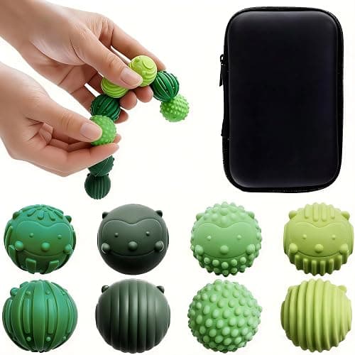 JISPUL Magnetic Sensory Fidget Balls, 8Pcs Magnet Balls Fidget Toys for Adults & Teens with ADHD, Autism, Anxiety, Weighted Magnetic Fidget Balls for Travel, Office & Stocking Stuffers - Image 1