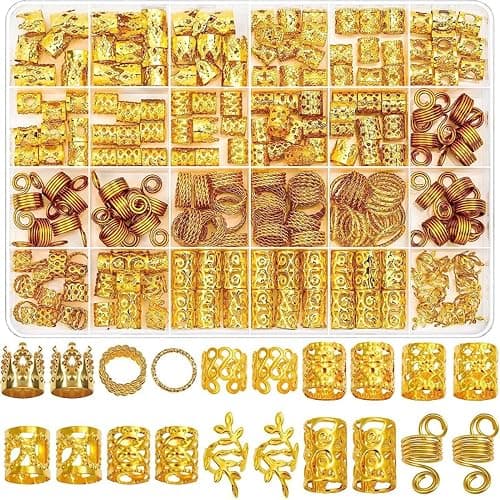 gold hair cuffs/accessories  thumbnail 2