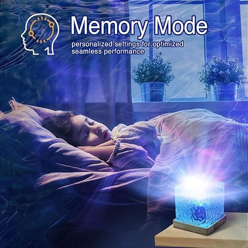 LETOUR Ocean Lamp Luminorthe Cube Lamp Northern Lights Projector 16 Colors & 30 Modes Wave Night Light for Kids, Ceiling Projector for Bedroom/Party/Game Rooms thumbnail 5