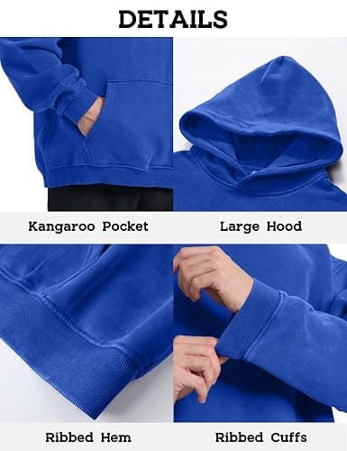 Hatant Oversized Hoodie Sweatshirts for Men Couples Heavyweight Hoodies Pullover Vintage Mens Acid Wash Sweaters Clothes 2025 thumbnail 8