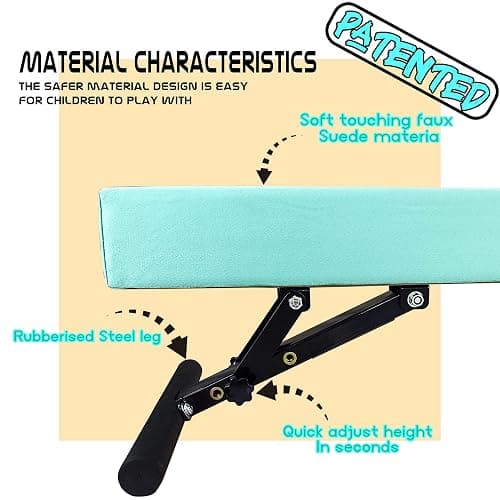 FC FUNCHEER Adjustable balane Beam for Kids - 8FT Gymnastics Beam - high and Low Floor Beam for All Gymnastic Levels-Professional Gymnastic Equipment for Home and Gym Center thumbnail 5