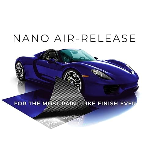 VViViD+ Ultra Gloss Neptune Pearl Blue 6ft x 5ft Vinyl Car Wrap Premium Paint Replacement Film Roll with Nano Air Release, Stretchable Cap Liner, Self Adhesive, Indoor Outdoor thumbnail 3